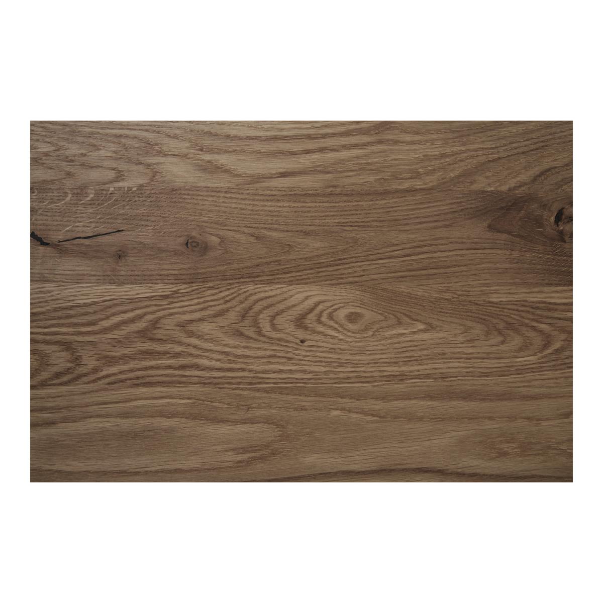 Bistrotisch Lignano B: 70 Cm Eiche Dunkel Dekor Schwarz - Eiche dunkel/Schwarz, MODERN, Holz/Metall (70/75/70cm) - MID.YOU