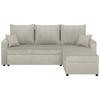 Ecksofa Star - Creme/Schwarz, Design, Holzwerkstoff/Textil (228/147cm) - P & B