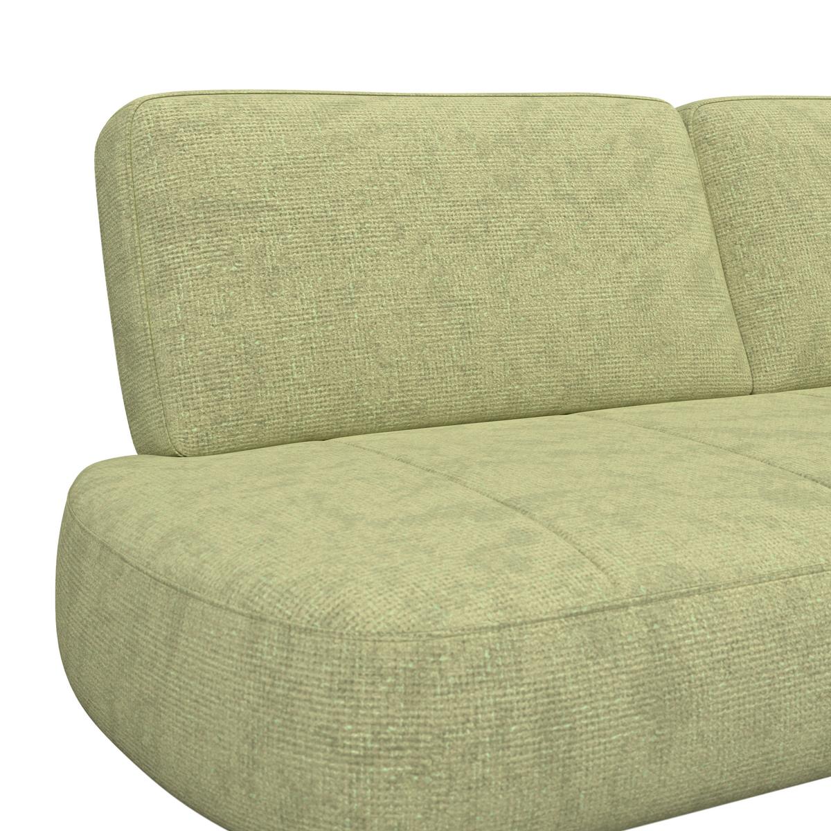 Sitzbank olivgrün/Metallbeine Ulmo B: 162 cm - Schwarz/Olivgrün, MODERN, Textil/Metall (162/83/71cm)