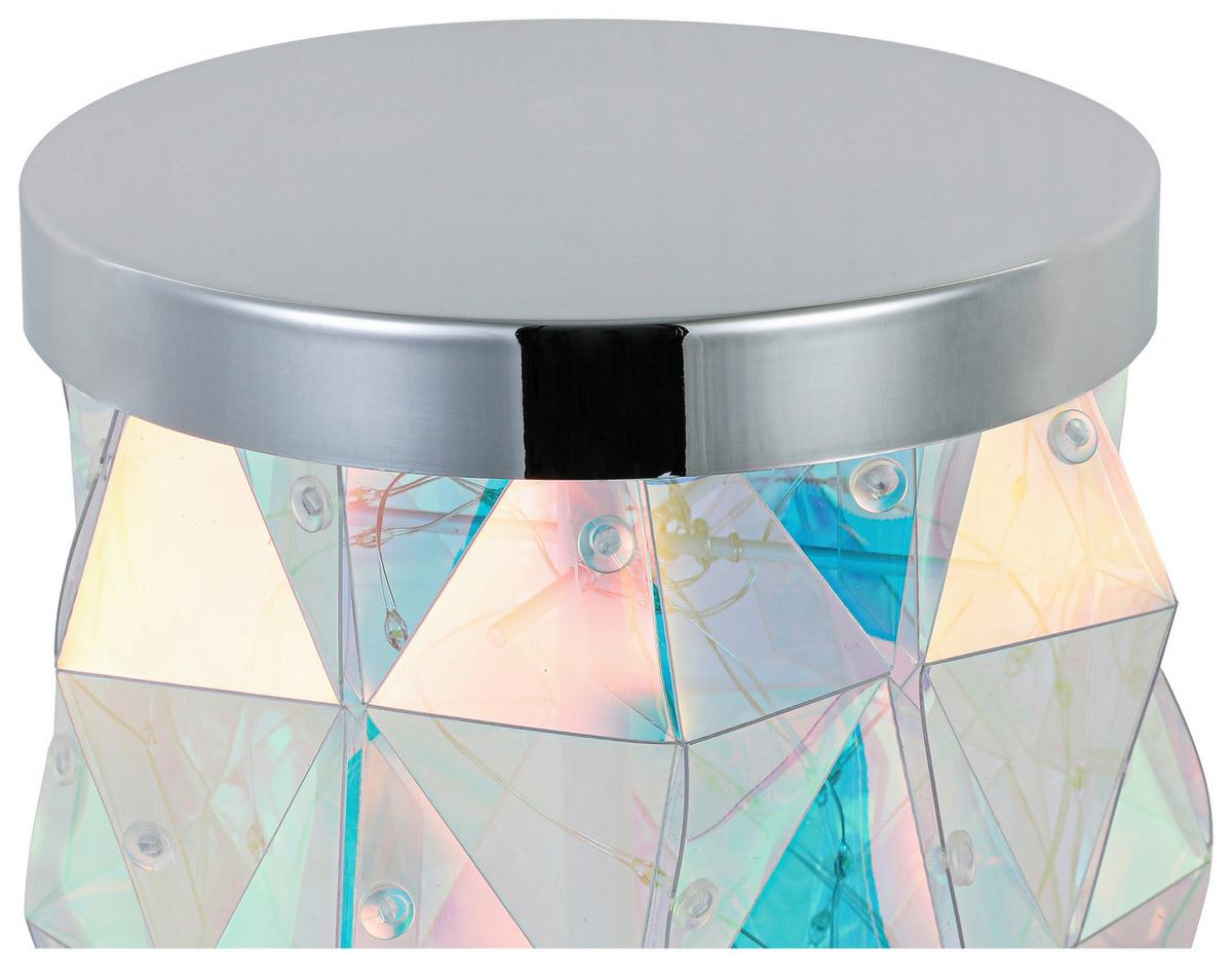 STOJACÍ LED SVÍTIDLO GLORIA - průhledné/barvy chromu, Moderní, plast (17/97,5cm) - Mömax