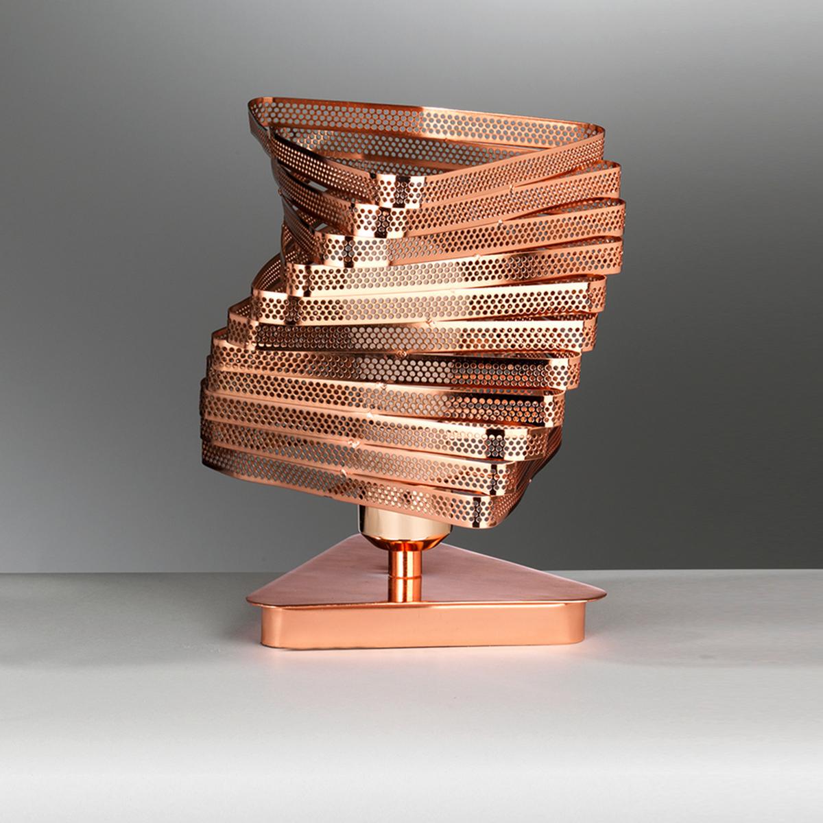 Nachttischleuchte 4841/Lr - Kupferfarben, Design, Metall (20/27cm)