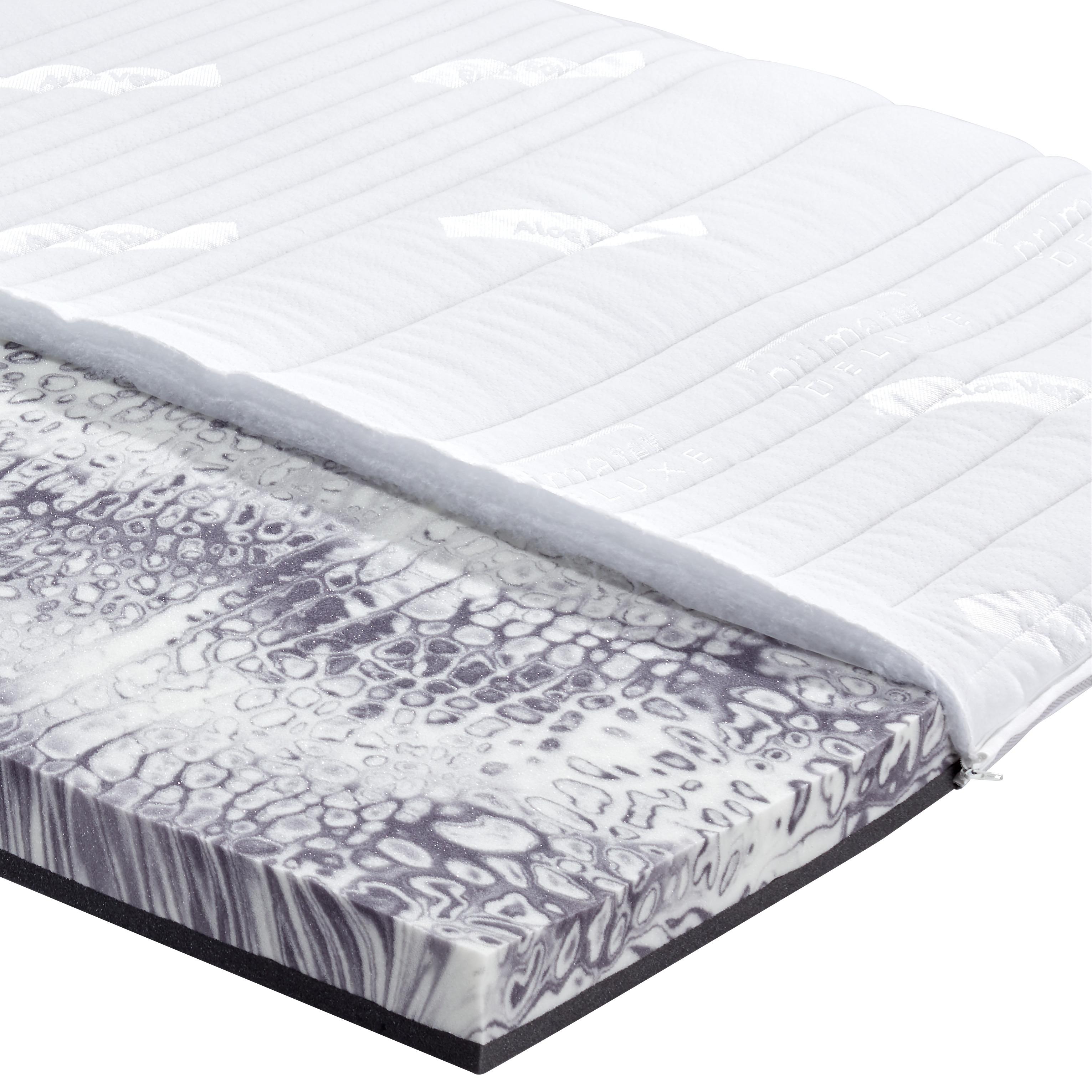 Topper Ele Visco Top 200x140 Cm H2 Viscoschaumkern - Weiß, Basics, Textil (140/200cm) - Livetastic