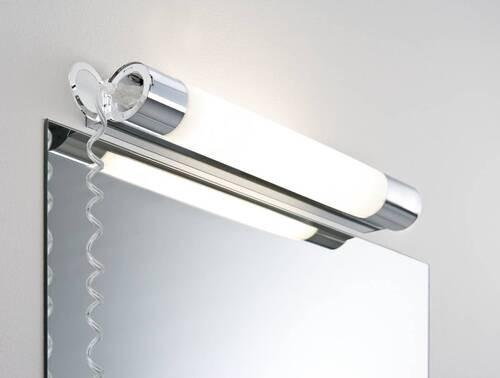 Led Bad-Wandleuchte Ip44 1-Flammig Weiß/Chromfarben - Chromfarben/Weiß, Basics, Kunststoff/Metall (6cm) - Paulmann