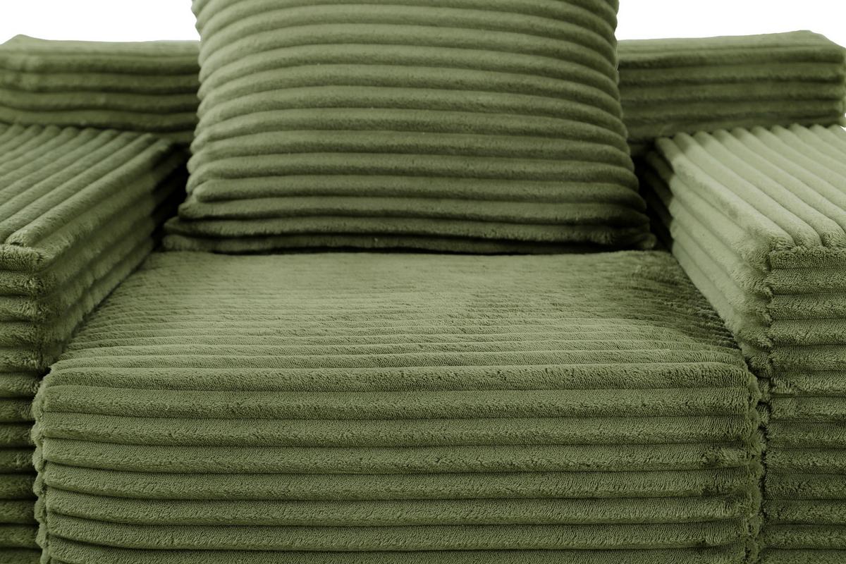 Sessel Astra Grün B: 106 cm - Grün, Design, Textil (106/60/100cm) - P & B