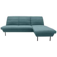 Ecksofa Looks Ix Petrolfarben - Petrol/Schwarz, Design, Textil (214/168cm) - LOOKS by W.Joop