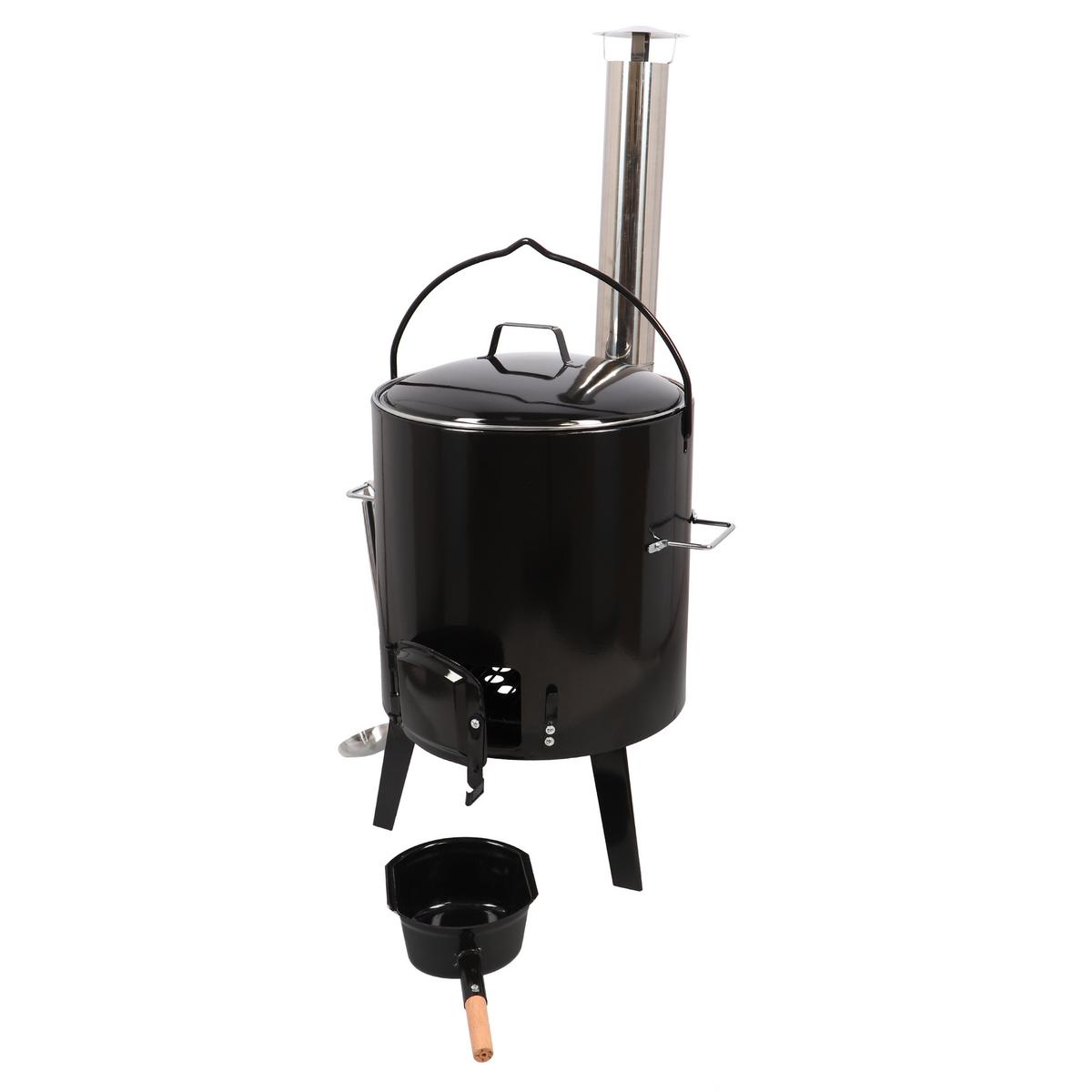Dutch Oven Metall - Schwarz, LIFESTYLE, Metall (45,5/92/49,5cm)