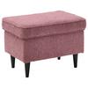 Hocker Oskar - Schwarz/Rosa, Basics, Holzwerkstoff/Textil (63/43/42cm) - MID.YOU