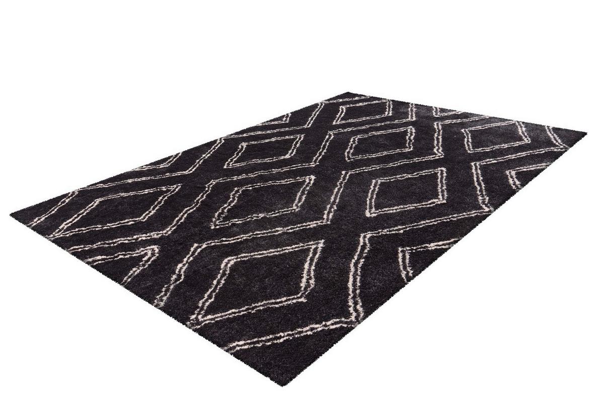HOCHFLORTEPPICH Anthrazit/Grau - Anthrazit, KONVENTIONELL, Textil (160/230cm) - Kayoom