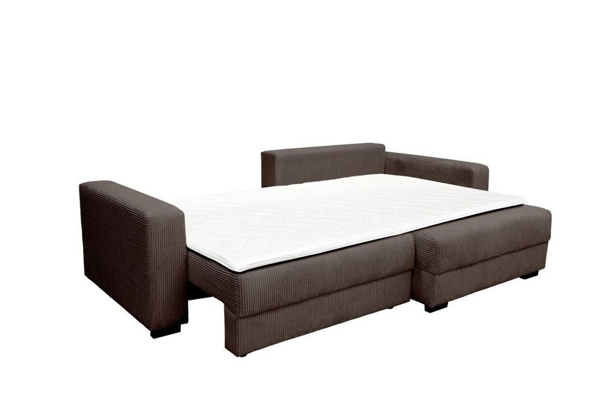 Rohová sedačka ALEX, obojstranná, tm.sivý menčester - čierna/tmavosivá, Modern, textil (265/170cm)