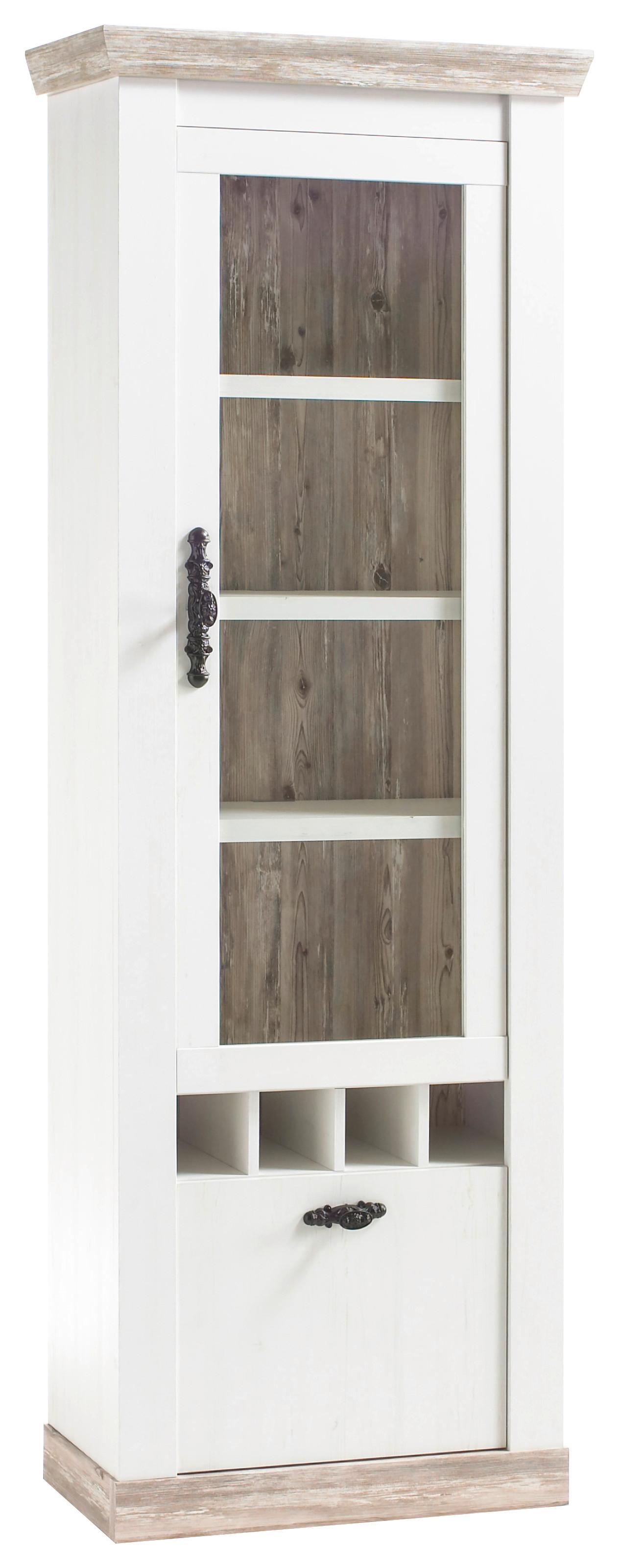 Vitrine Florenz Pinienfarben B: 71cm - Pinienfarben, Design, Holzwerkstoff (71/201/37cm) - MID.YOU
