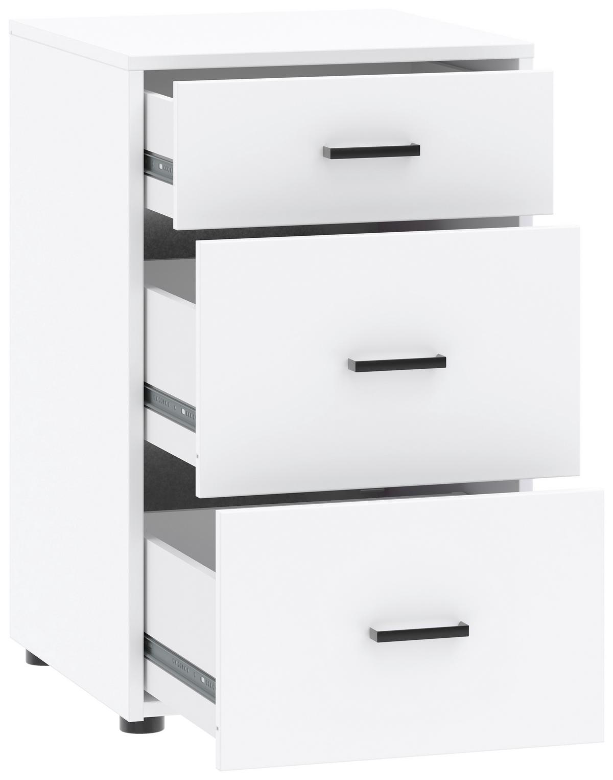 Unterbauschrank Kivo Weiß, B: 45 Cm - Weiß, Basics, Holzwerkstoff (45/69,8/52,1cm)