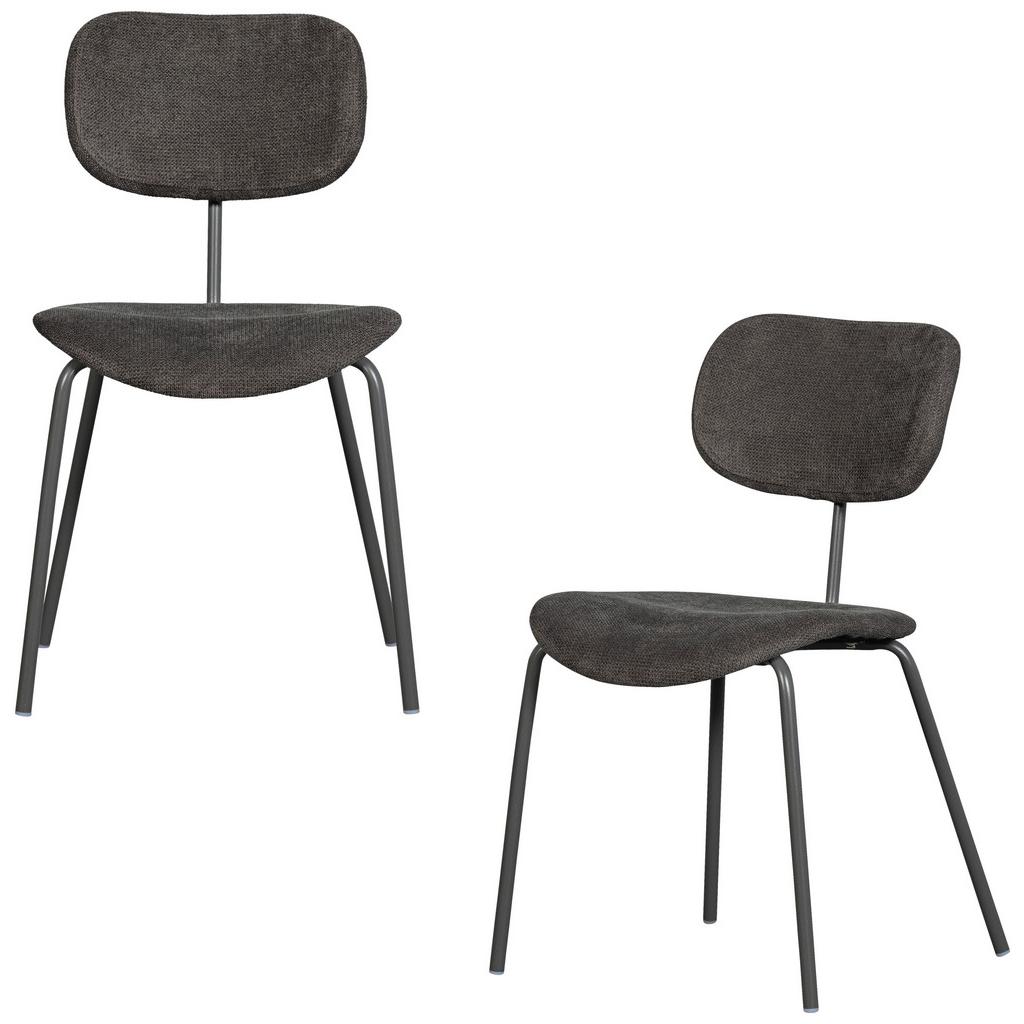 Stuhl-Set Link Braun/Grau B: 54cm
