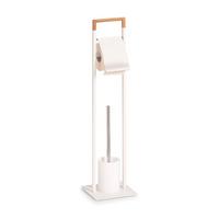 Wc-bürstenkombination Weiß B: 19 Cm - Weiß, Basics, Holz/Kunststoff (19/19/75cm) - Zeller Present