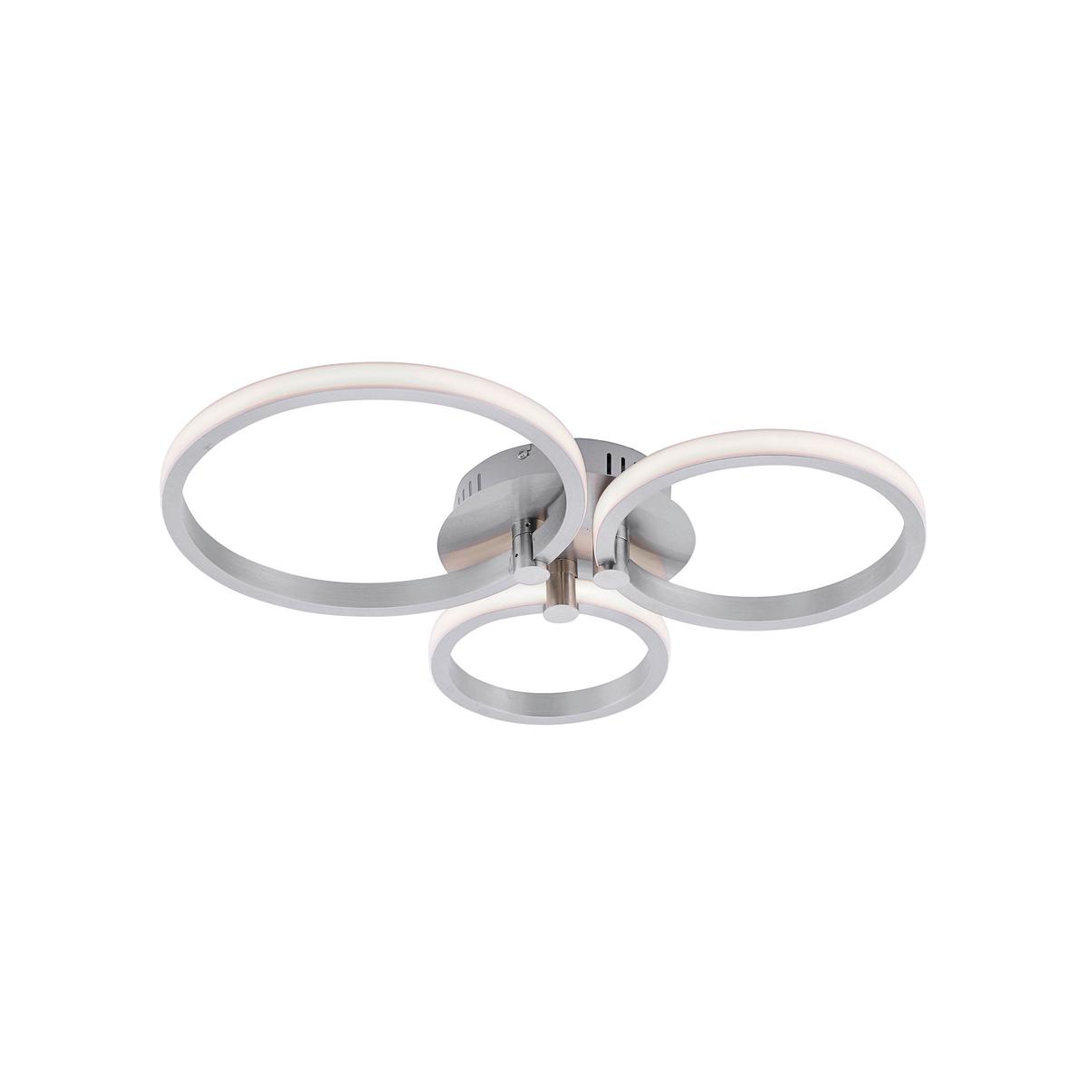 LED-Deckenleuchte 12110-55 Johanna *mb* - Silberfarben, Design, Metall (49/40/8,5cm)