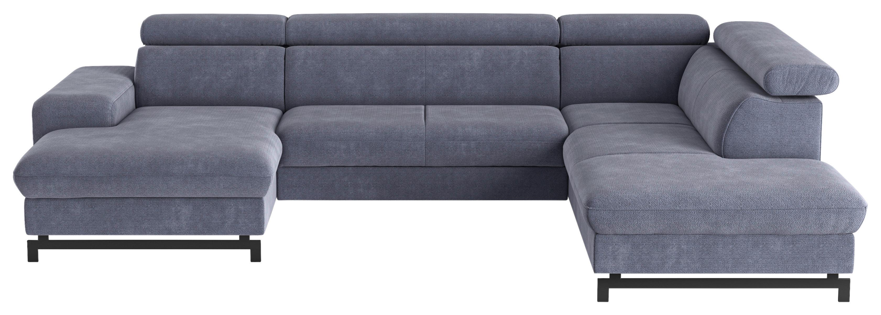 Wohnlandschaft Mit Bettkasten Emma Blau
