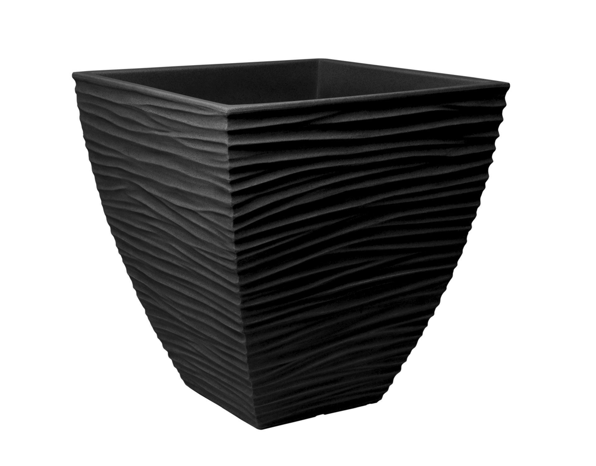 Pflanzentopf Sylt - Anthrazit, KONVENTIONELL, Kunststoff (40/40/42cm) - Luca Bessoni