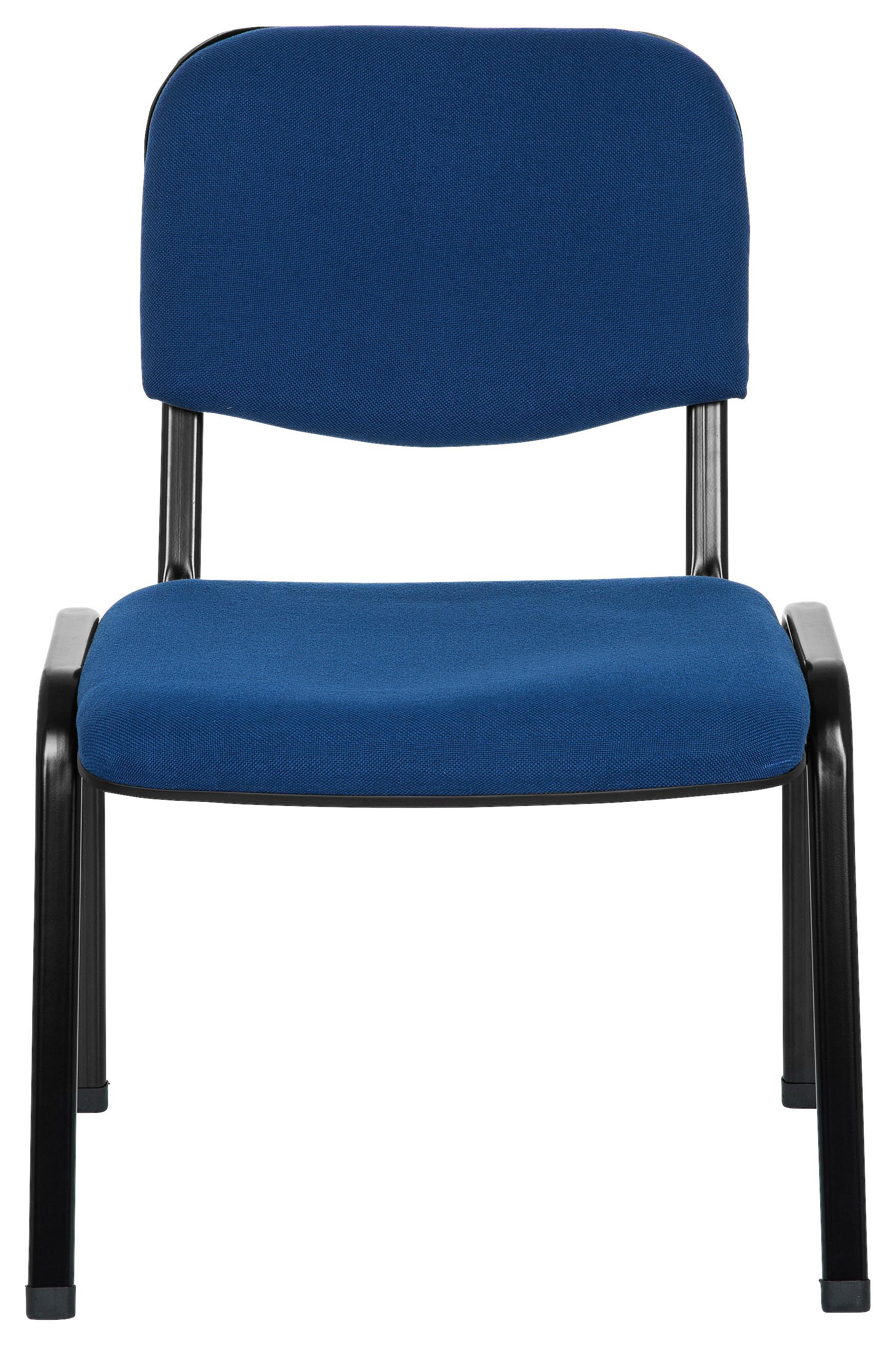 Besucherstuhl Xt 600 XL Blau/Schwarz Bis 150 Kg - Blau/Schwarz, Basics, Textil/Metall (60/87/55cm) - MID.YOU