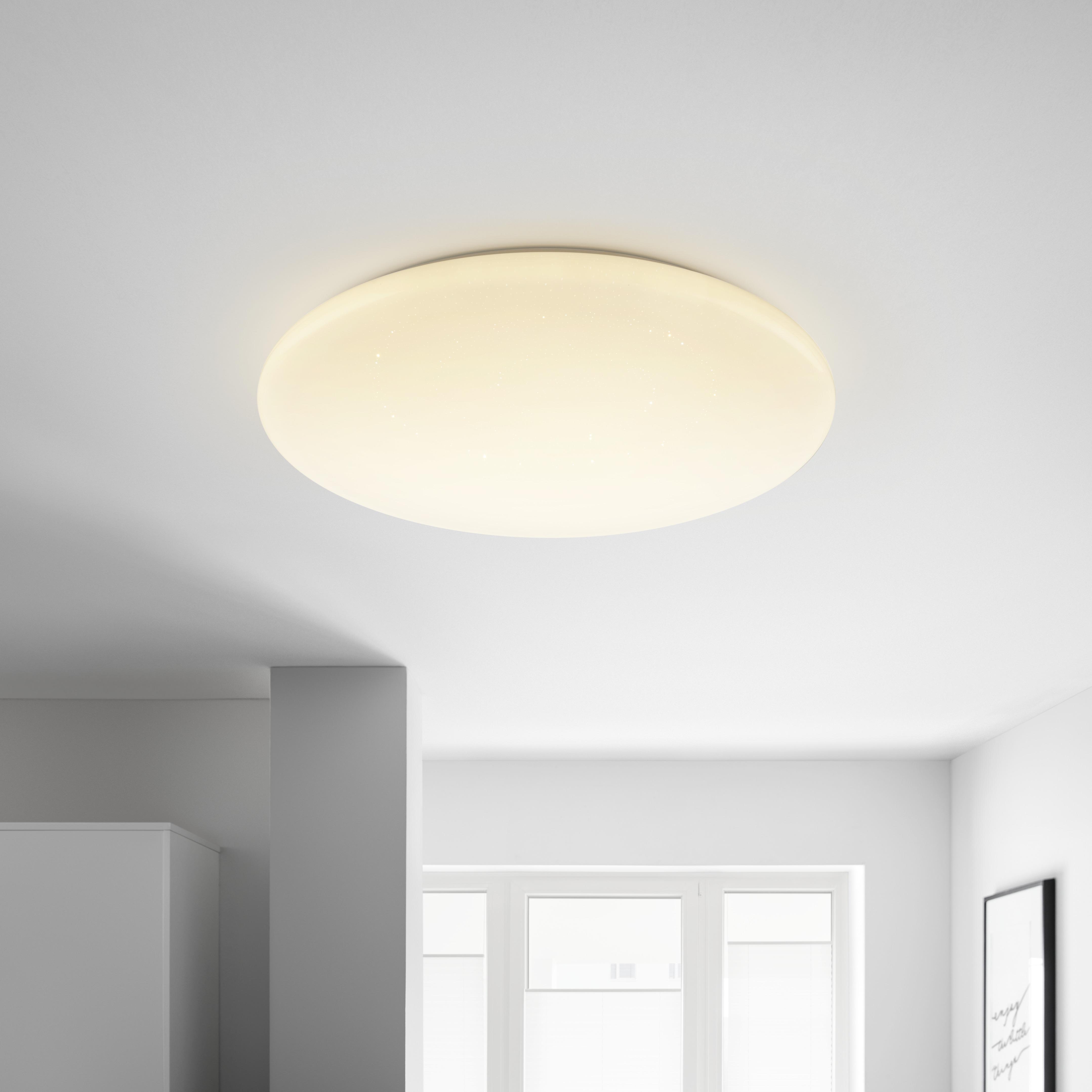 Stropní Led Svítidlo Bezzi Ø 76cm, 80 Watt - bílá, Konvenční, kov/plast (76/12cm) - Premium Living