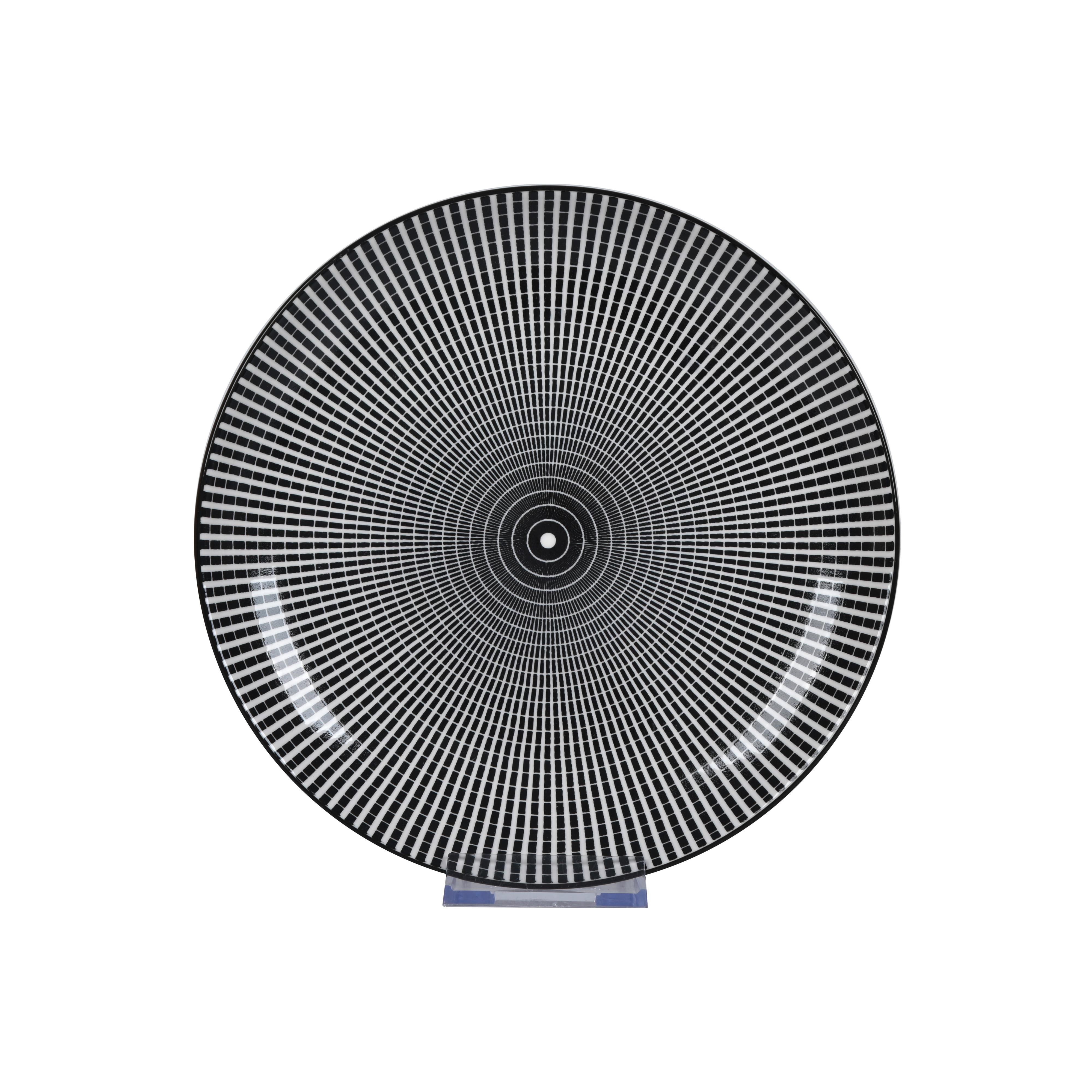 Dezertný tanier SHIVA - čierna/biela, Lifestyle, keramika (20,4/2,5cm) - Mömax