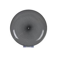 Dezertní talířek SHIVA - bílá/černá, Lifestyle, keramika (20,4/2,5cm) - Mömax