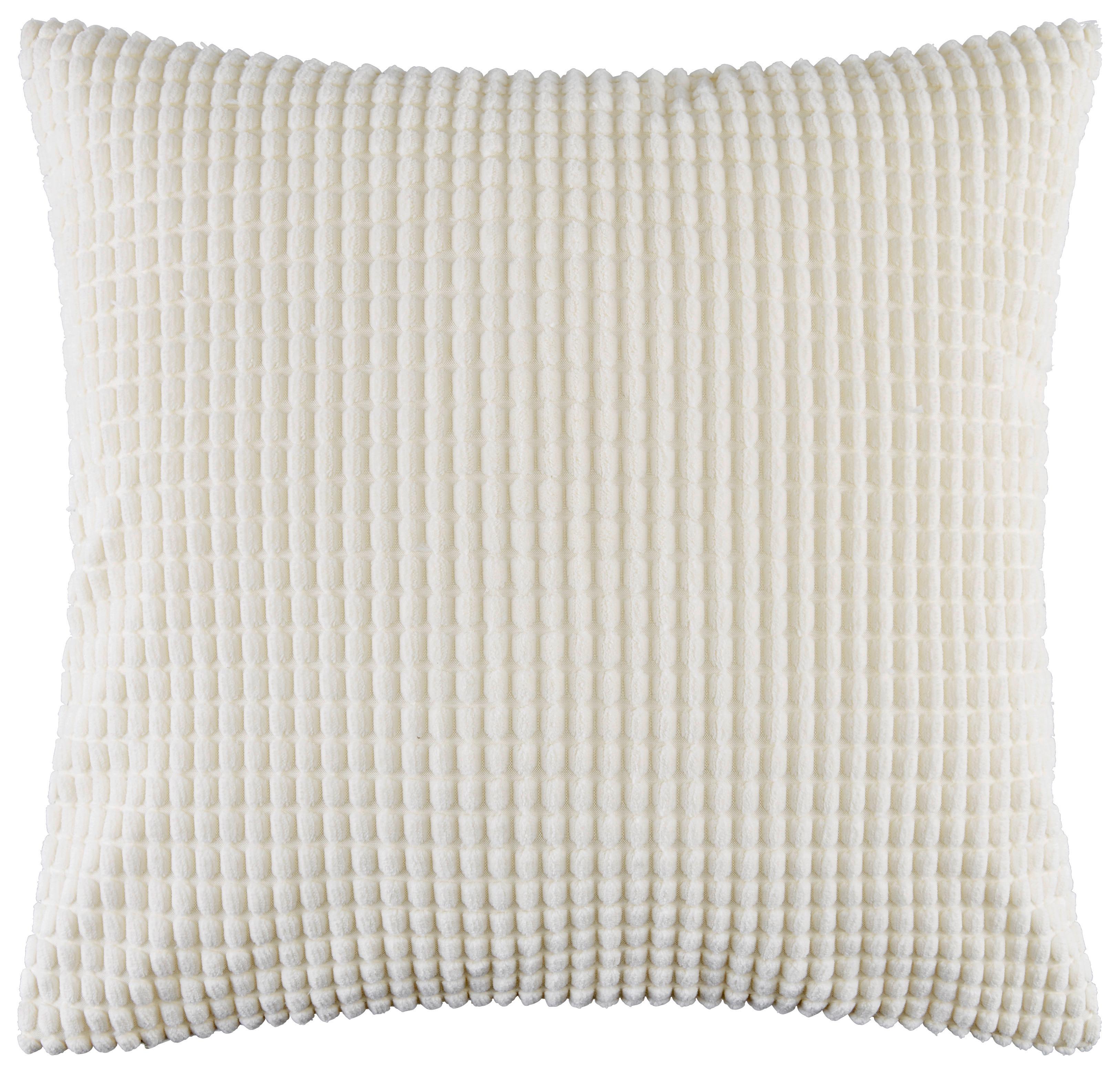 Zierkissen Halina 45x45 Cm Fleece Offwhite Mit Zipp