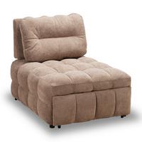 Rozkladacie kreslo LIARA, mokka, 2-dielna sada - čierna/mokka, Modern, kov/drevo (88/87/110cm) - Bessagi Home