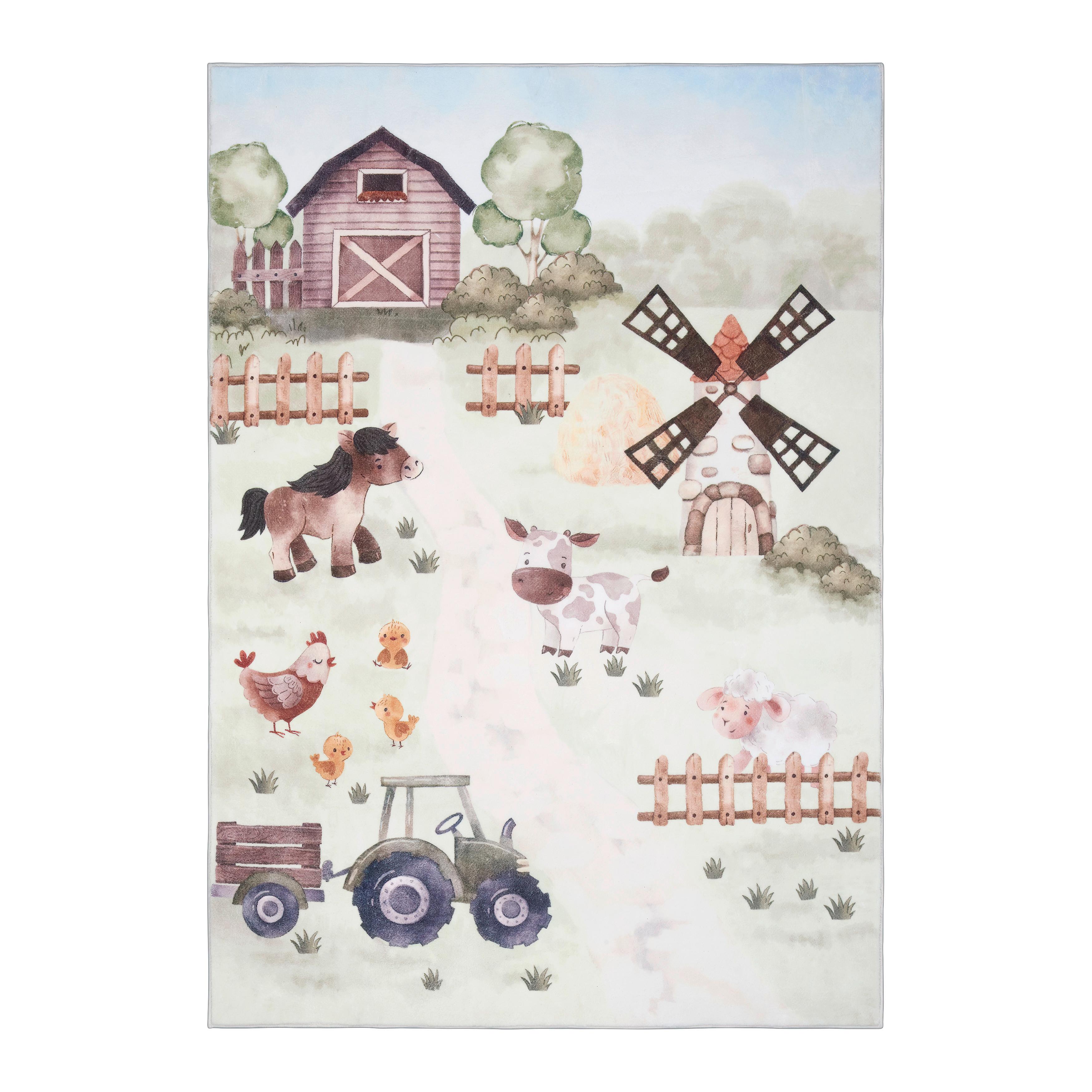 DĚTSKÝ KOBEREC Bauernhof, 120/170cm - vícebarevná, Konvenční, textil (120/170cm) - Mömax