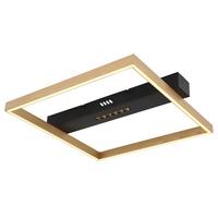 Led-deckenleuchte 48461-21 - Goldfarben/Schwarz, Design, Kunststoff/Metall (43/39,2/6,9cm) - Globo