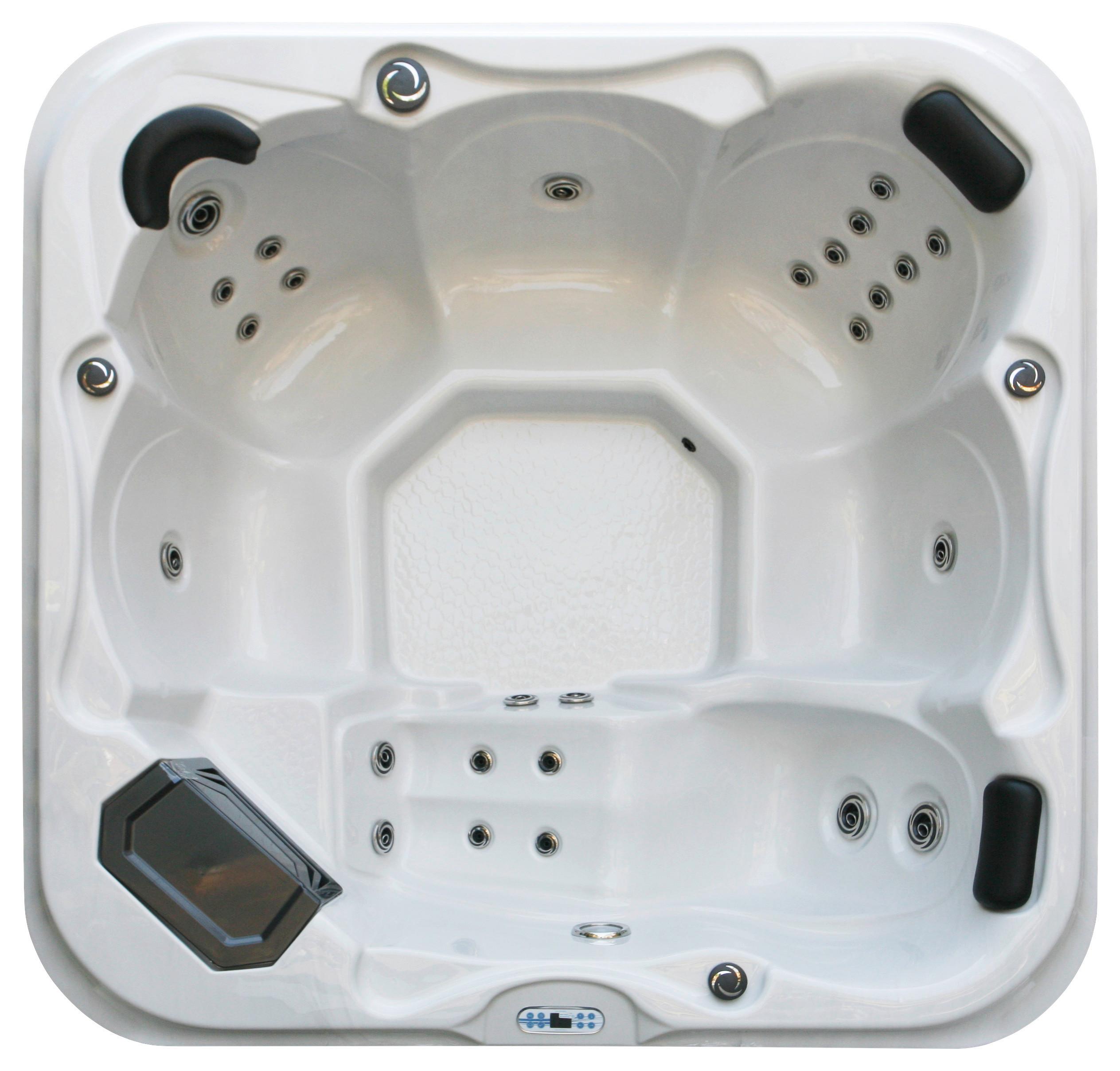 Whirlpool Kunststoff XXL1958 210x210x80 cm - Schwarz/Weiß, Basics, Kunststoff (210/80/210cm)