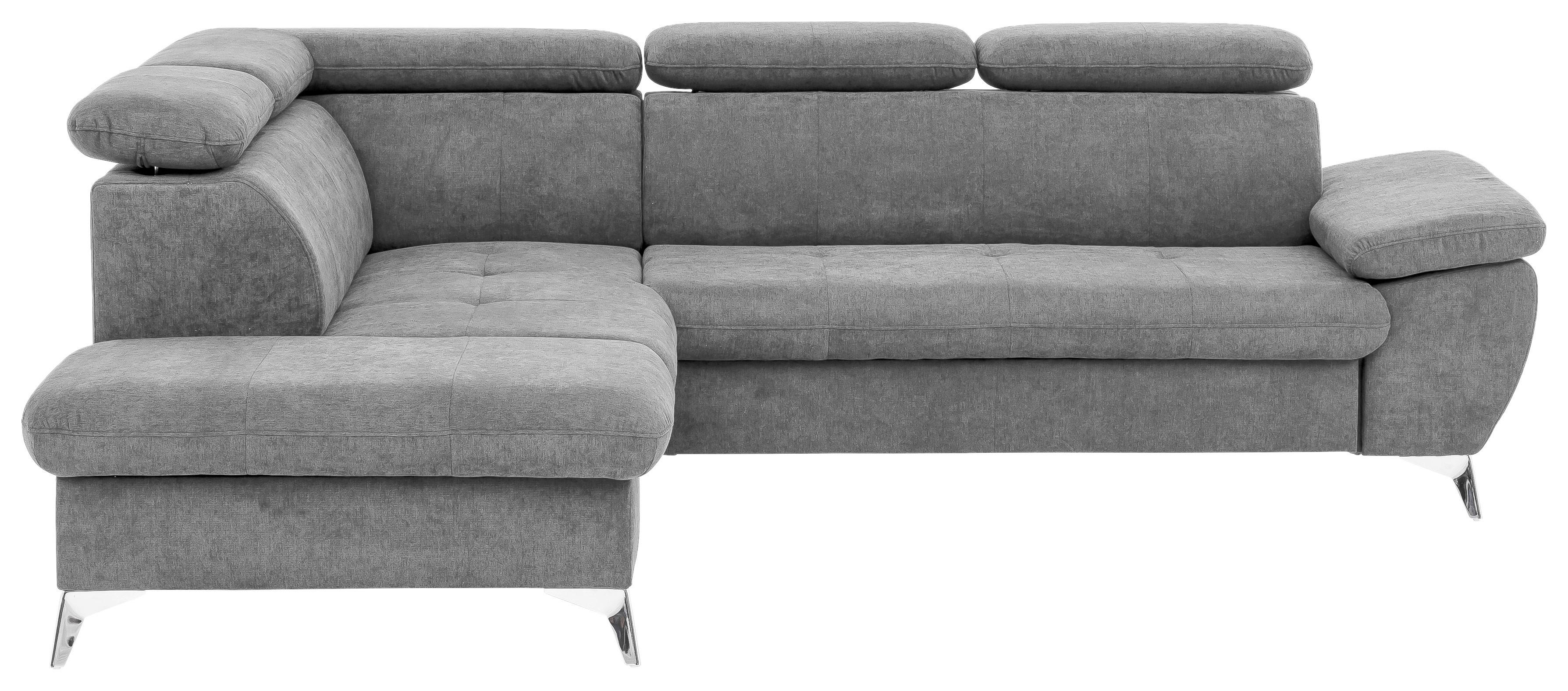 Ecksofa Mit Schlaffunktion Und Bettkasten Gisele Grau