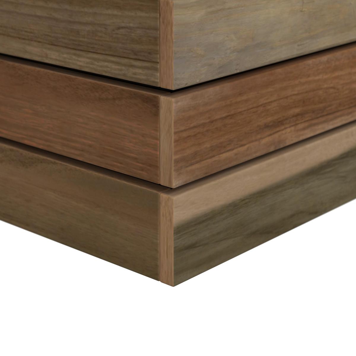 VYVÝŠENÝ ZÁHON CHRISTO 2 - černá/barvy akácie, Natur, kov/dřevo (69/34,5/26cm) - Mömax