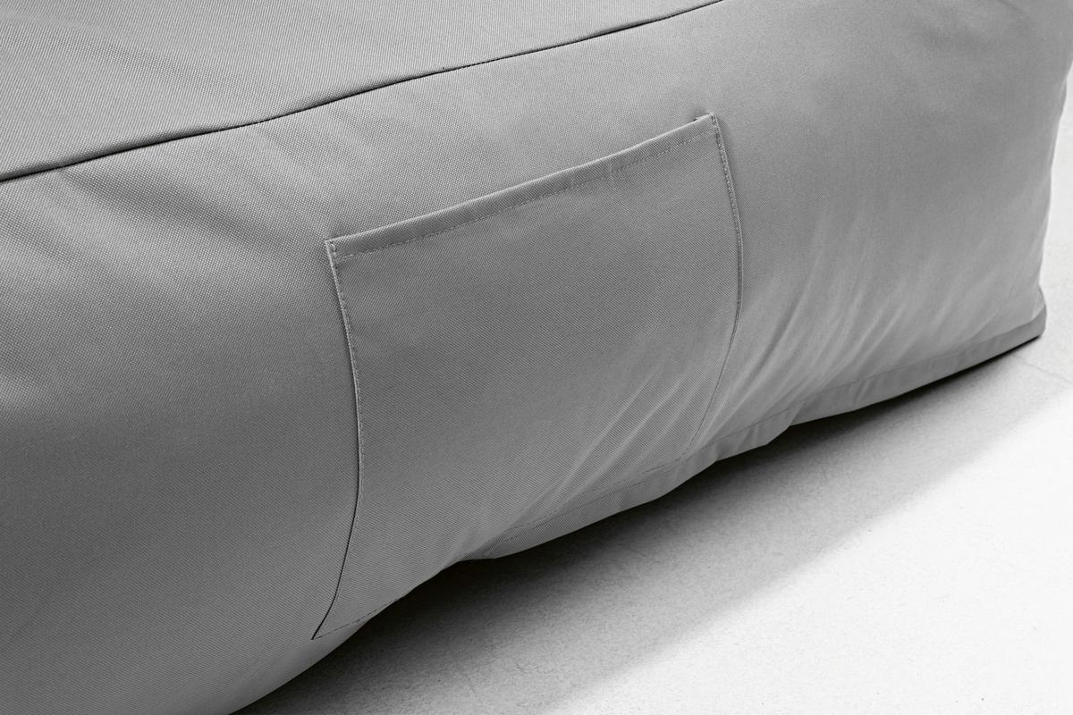 Sitzsack-lounge In- Und Outdoor - Grau, Basics, Kunststoff (90/55/60cm)