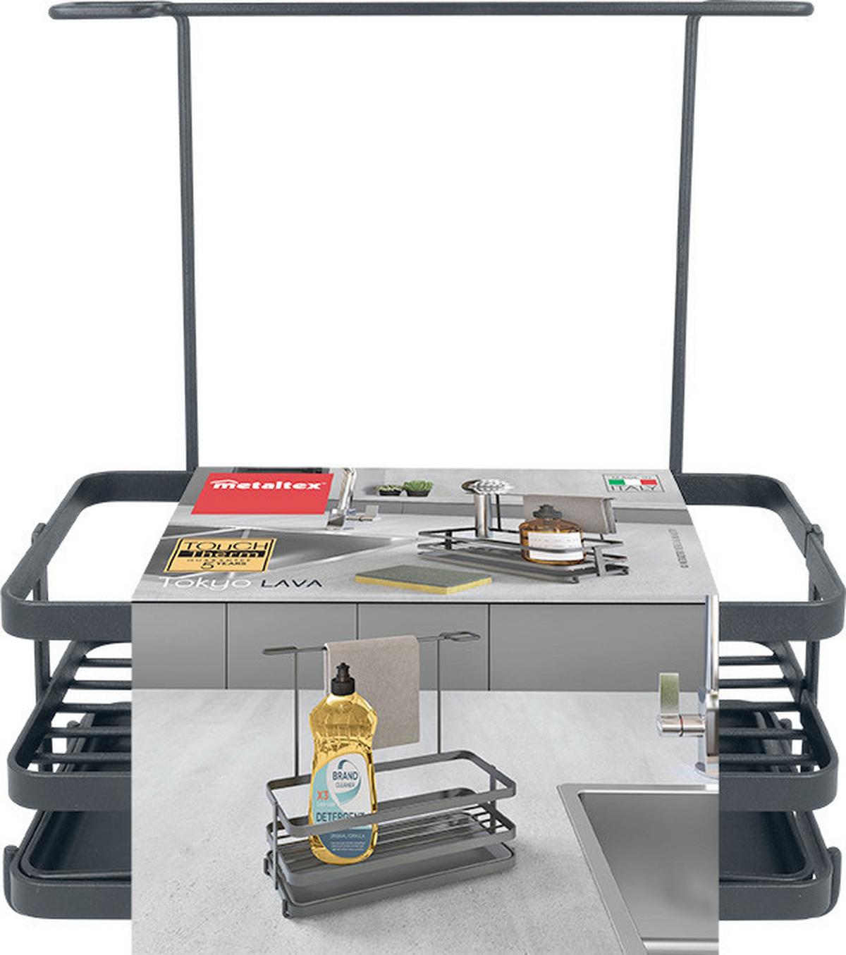 Spülorganizer Tokyo Lava - Schwarz, Basics, Metall (22/11/24cm)