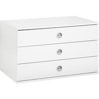 SADA ZÁSUVEK JULIA/AREZZO/MOON - bílá, Moderní, kompozitní dřevo (82,5/49/48,5cm)