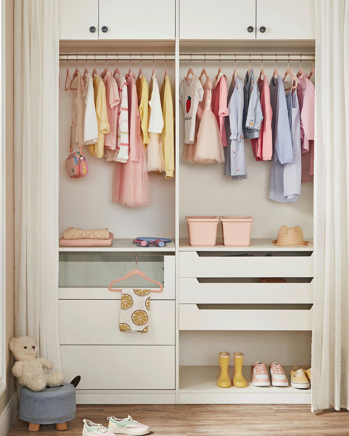 Kinderkleiderbügelset Hellrosa B: 30 Cm - Hellrosa, Basics, Kunststoff/Metall (30cm)