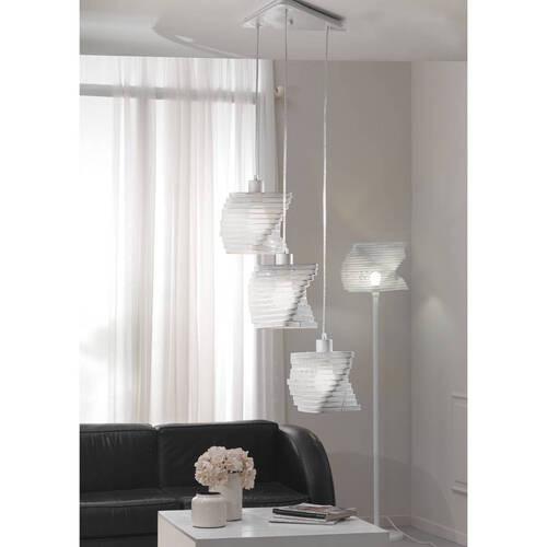 Hängeleuchte 4841/S3b - Weiß, Design, Metall (44/120cm)