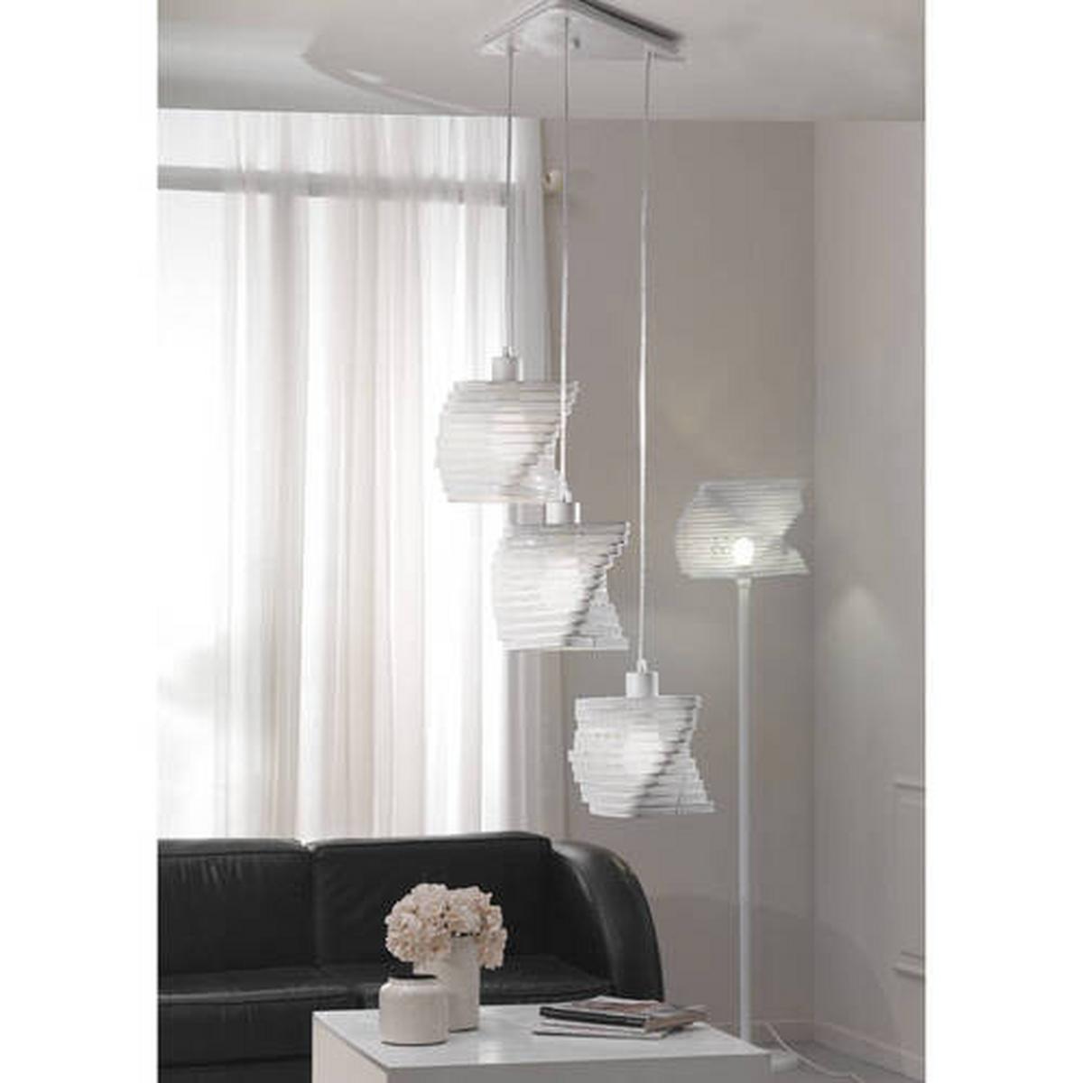 Hängeleuchte 4841/s3b - Weiß, Design, Metall (44/120cm)