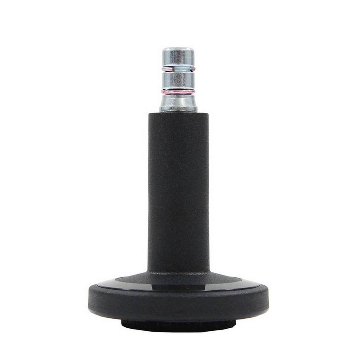 Bürostuhlgleiter Stato-m Schwarz Ø 6 Cm 5er-Set - Schwarz, Basics, Kunststoff/Metall (6/7,3/6cm) - MID.YOU