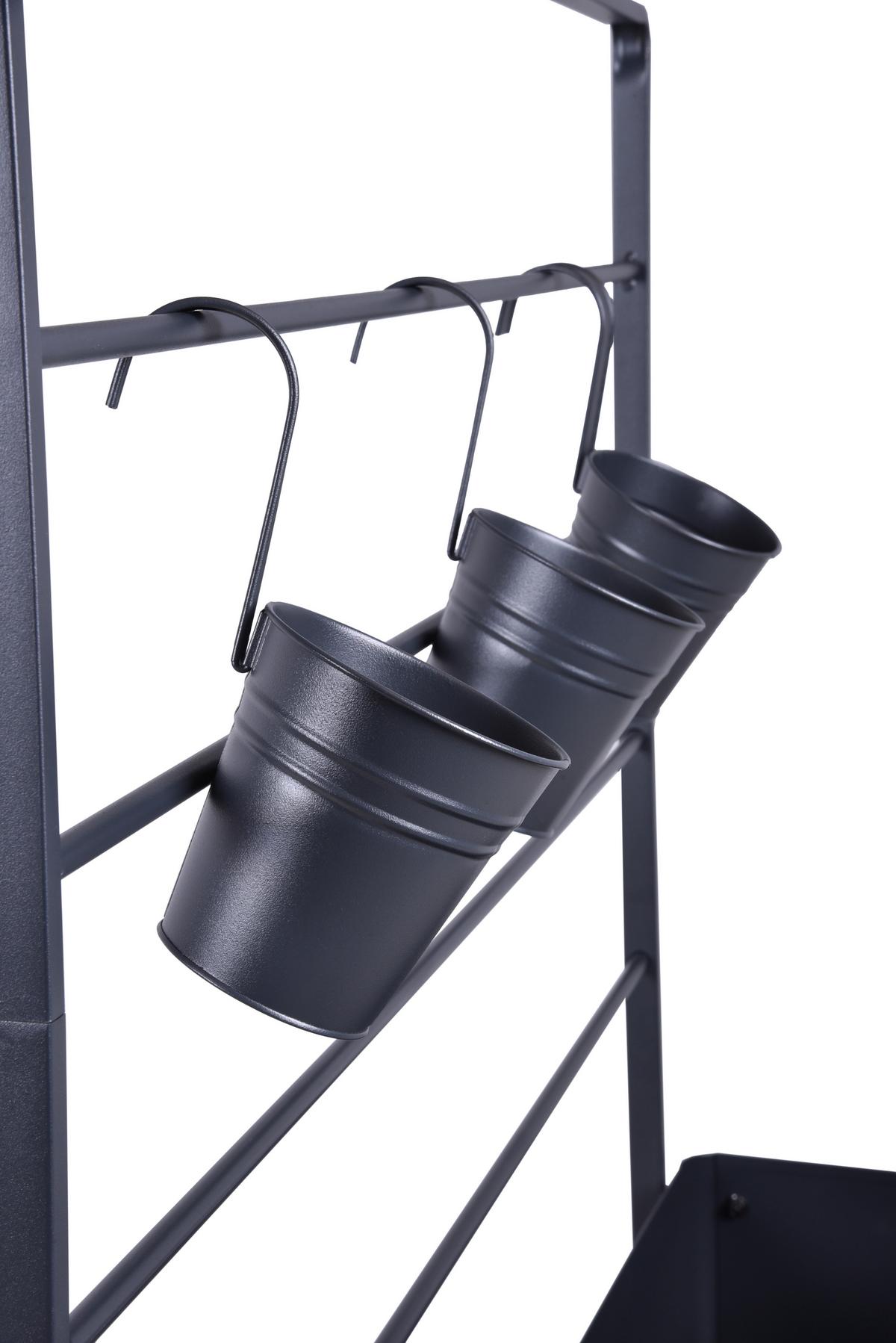 Hochbeet Hochbeet Gloria - Anthrazit, Basics, Metall (155/94,5/30cm)