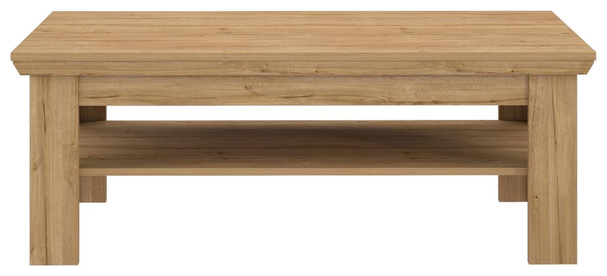 KONFERENČNÝ STOLÍK CANNES - farba duba, Romantik / Landhaus, kov/kompozitné drevo (120/45/60cm)