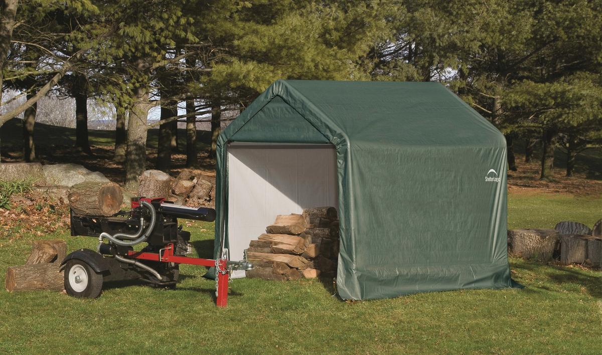 Gerätehaus Satteldach 180x180x180 cm - Grün, Basics, Kunststoff (180/180/180cm)