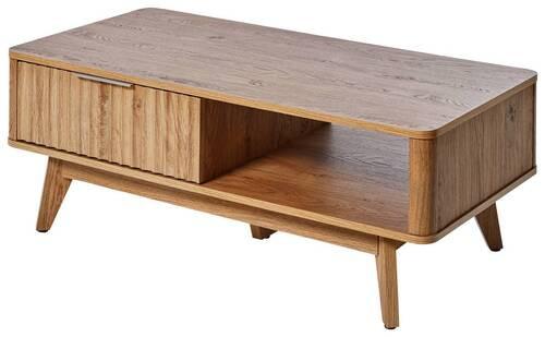 Couchtisch Wave Coffee Sk - Eichefarben, MODERN, Holzwerkstoff (110/55/44cm) - Livetastic