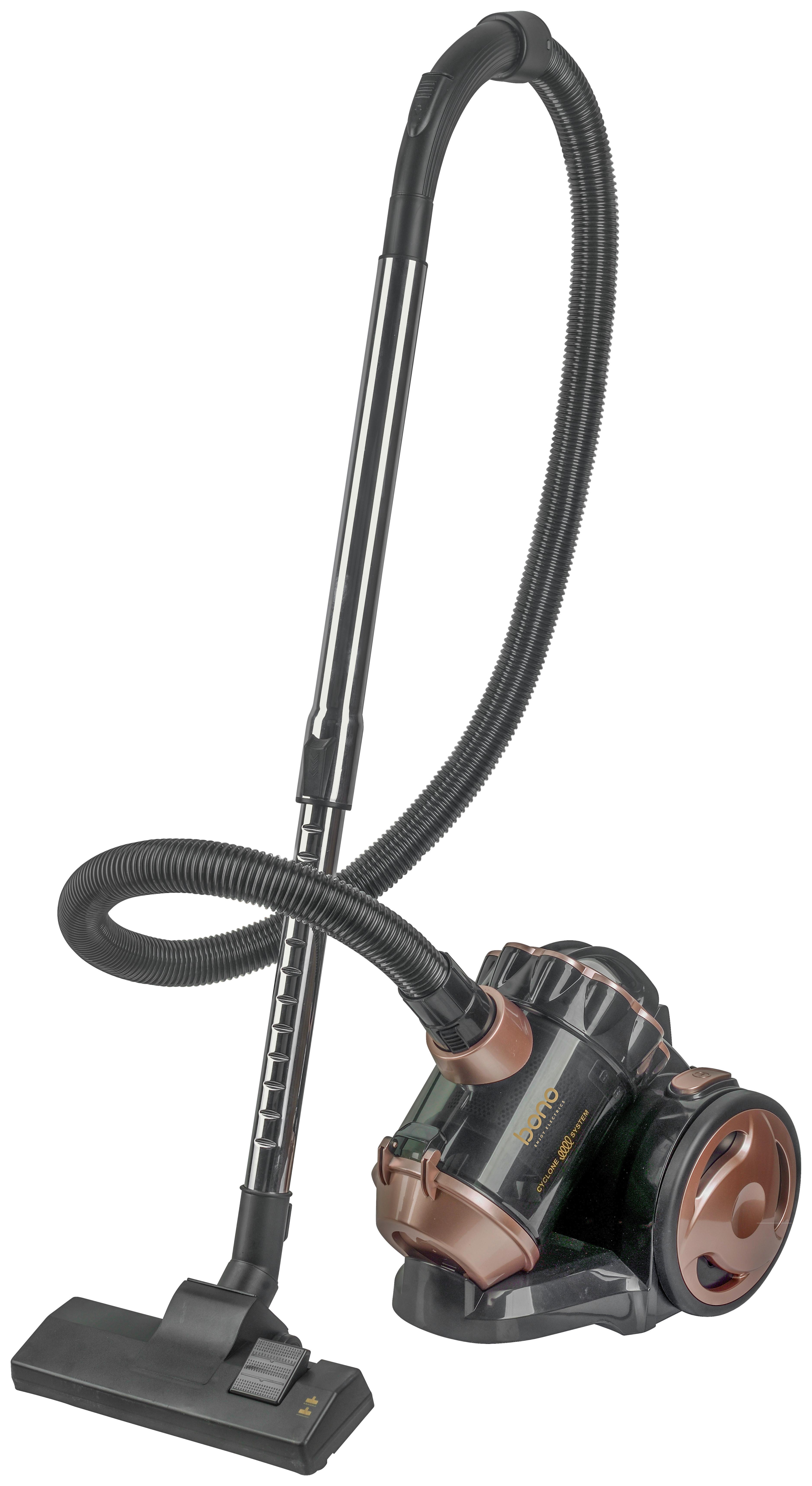 Staubsauger ohne Beutel 800 W - Roségold/Schwarz, KONVENTIONELL, Kunststoff/Metall (34/23,8/28,5cm) - Bono