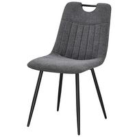 Vierfußstuhl Nils Giga-S - Schwarz/Grau, MODERN, Textil/Metall (45/86/60cm)