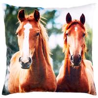 Zierkissen Horse - Multicolor, MODERN, Textil (40/40cm) - Luca Bessoni