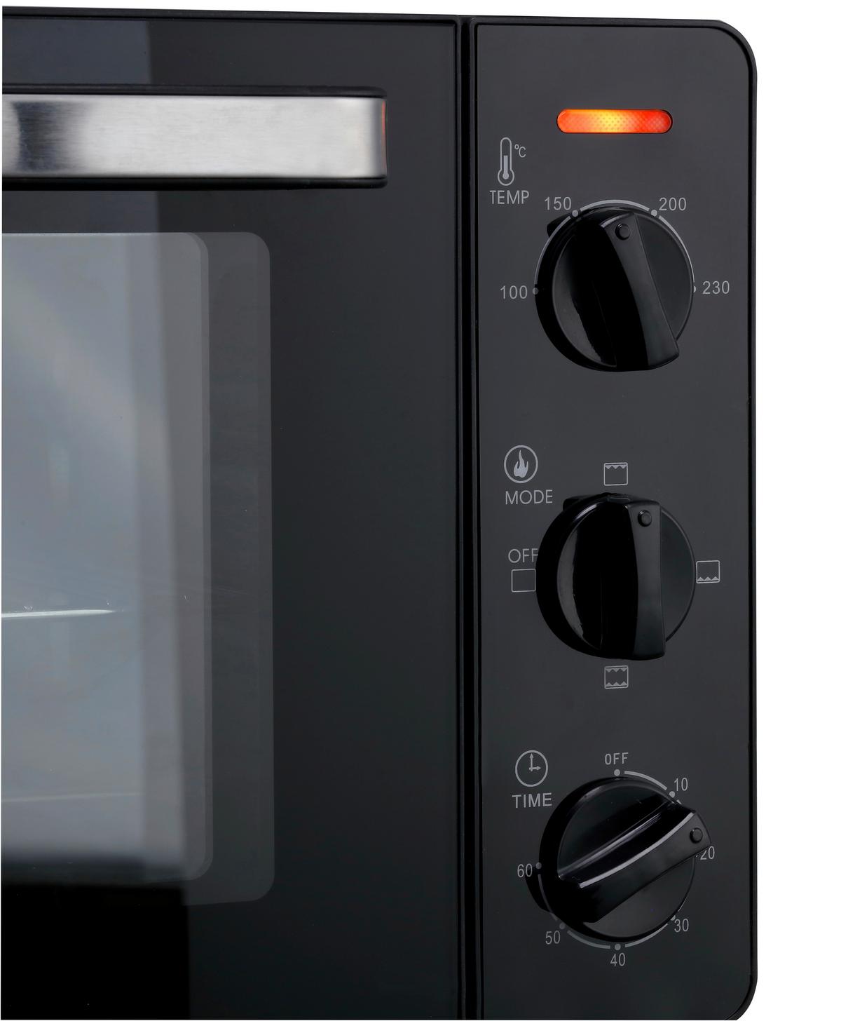 Minibackofen Nabo Bm 1600 - Schwarz, Basics, Metall (43,5/34/27,5cm) - Nabo