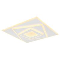 LED-Deckenleuchte 48539-24 - Opal/Weiß, Design, Kunststoff/Metall (40/40/5,4cm) - Globo