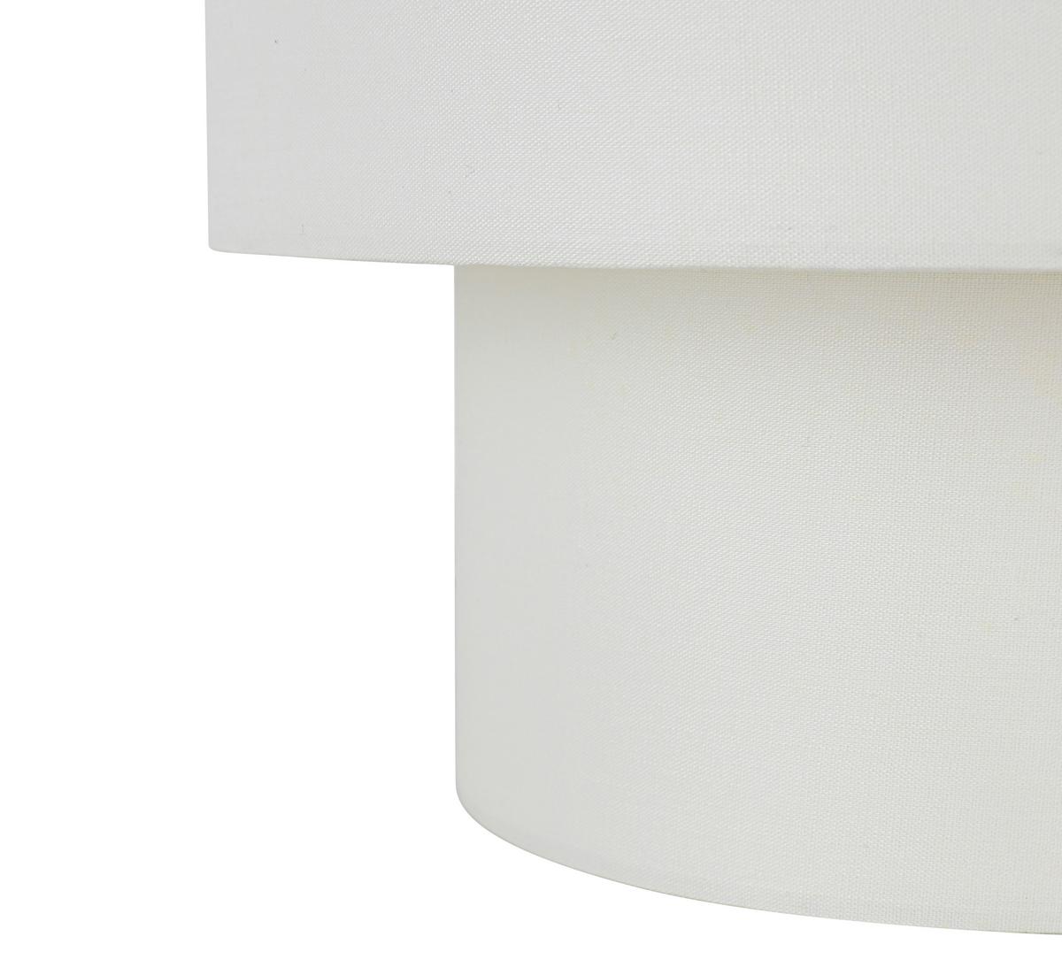 STOLNÍ LAMPA DHALIA - bílá/krémová, Moderní, kov/textil (20/22cm) - Mömax