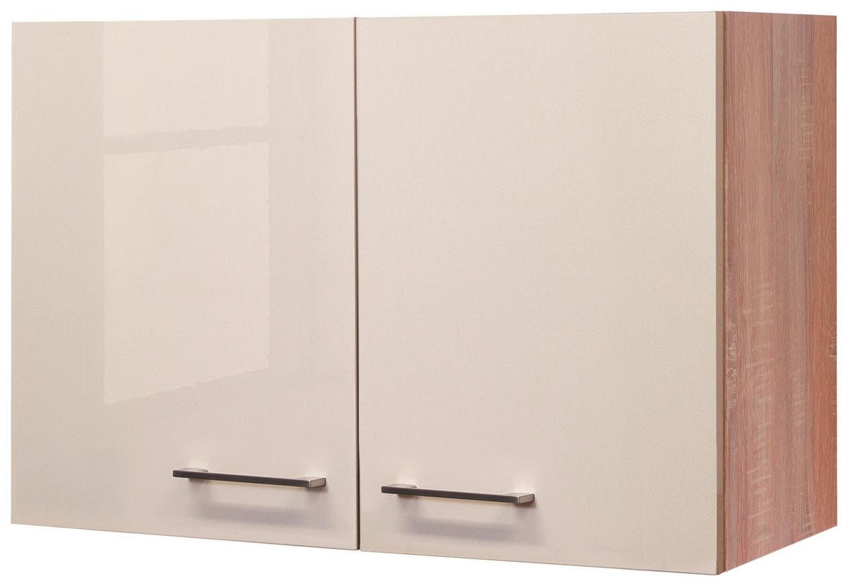 Küchenoberschrank Nepal 80 cm Kaschmir/Eiche 2 Drehtüren - Kaschmir/Sonoma Eiche, MODERN, Holzwerkstoff (80/54,8/32cm) - FlexWell