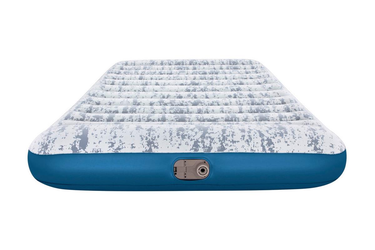 Luftbett Hubert 203x152x30 Cm Bis 300kg, Inkl. Pumpe - Graublau/Grau, KONVENTIONELL, Kunststoff/Metall (203/152/30cm) - Bestway